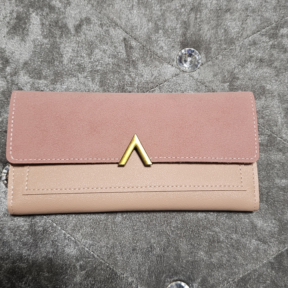 Chic Pink and Tan Women's Wallet | One Size | Pink | SALE